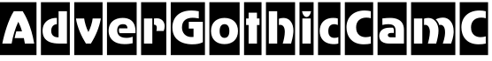 AdverGothicCamC字体预览