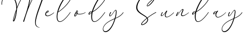 Melody Sunday字体预览