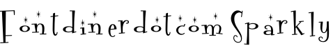 Fontdinerdotcom Sparkly字体预览