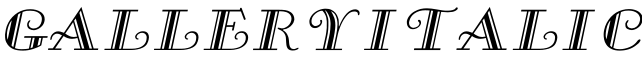 Gallery Italic字体预览