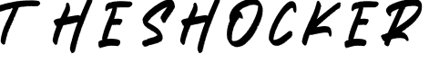 THE SHOCKER字体预览图