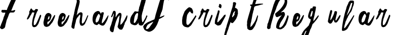 Freehand Script Regular字体预览