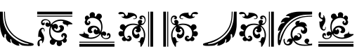 FleuronsGranjon字体预览图