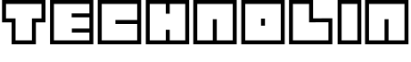TECHNOLIN字体预览图