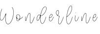 Wonderline预览字体图片