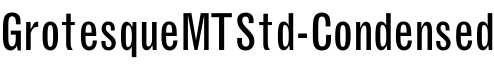 GrotesqueMTStd-Condensed字体预览