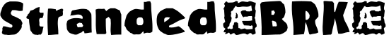 Stranded (BRK)字体预览图