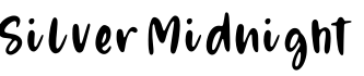 Silver Midnight预览字体图片