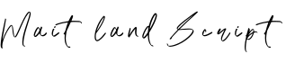 Maitland Script字体预览