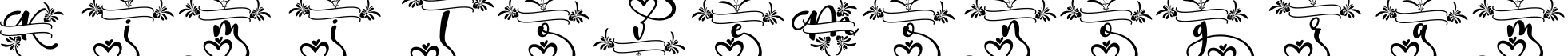 Kimilove Monogram字体预览