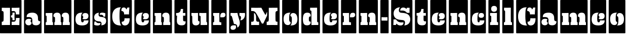 EamesCenturyModern-StencilCameo字体预览图