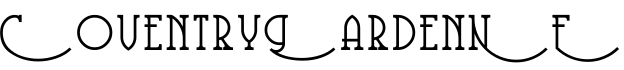 CoventryGardenNF字体预览图