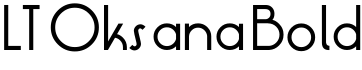 LT Oksana Bold预览字体图片