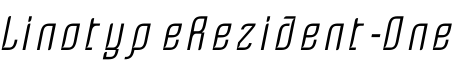 LinotypeRezident-One字体预览图