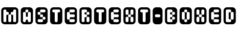 Mastertext-Boxed字体预览图
