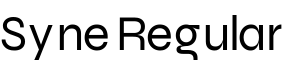 Syne Regular字体预览