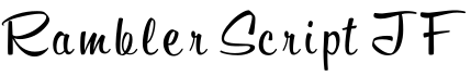 Rambler Script JF字体预览