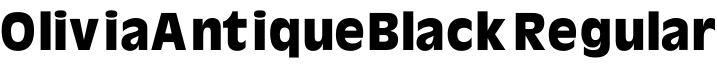 OliviaAntiqueBlack Regular预览字体图片