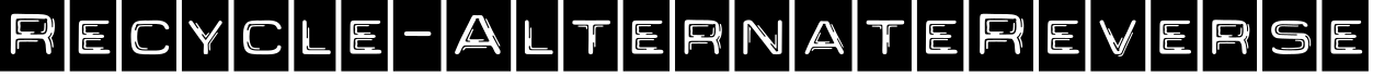 Recycle-AlternateReverse字体预览图