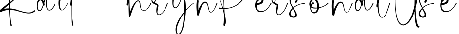 Kaithryn Personal Use字体预览图