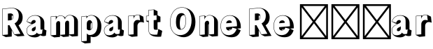 Rampart One Regular字体预览
