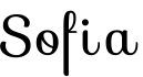 Sofia字体预览图