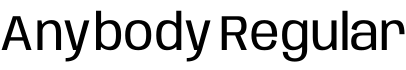 Anybody Regular字体预览
