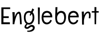 Englebert字体预览