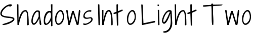 Shadows Into Light Two字体预览