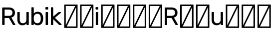 Rubik Light Regular字体预览图