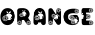 Orange预览字体图片
