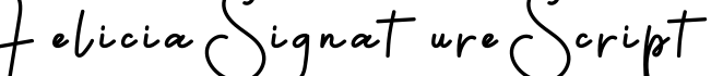 Felicia Signature Script字体预览