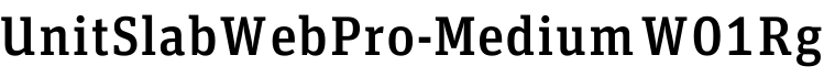 UnitSlabWebPro-Medium W01 Rg字体预览图