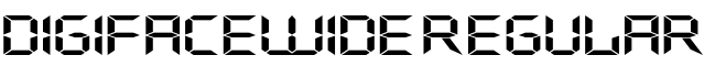 DigifaceWide Regular字体预览