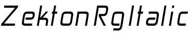 Zekton Rg Italic预览字体图片
