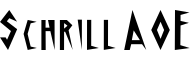 Schrill AOE字体预览