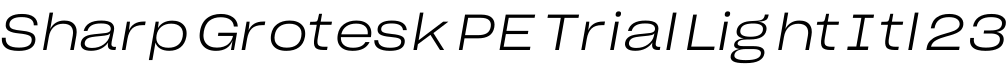 Sharp Grotesk PE Trial Light Itl 23字体预览图
