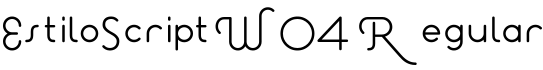 EstiloScript W04 Regular字体预览图