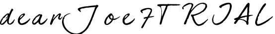 dearJoe 7 TRIAL字体预览图