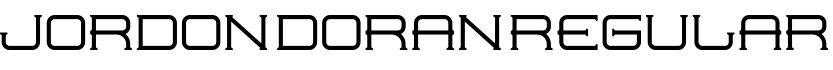 Jordon Doran Regular字体预览图