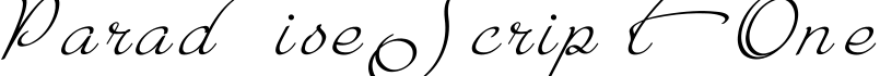 ParadiseScriptOne字体预览图