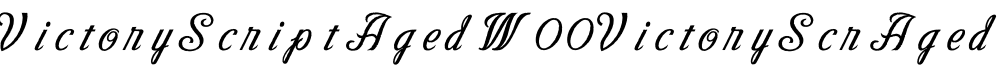 VictoryScriptAgedW00VictoryScrAged字体预览图