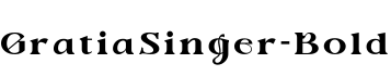 GratiaSinger-Bold字体预览