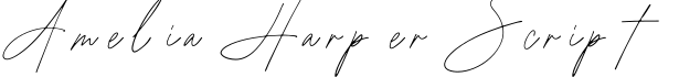 Amelia Harper Script字体预览图