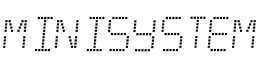 Minisystem字体预览