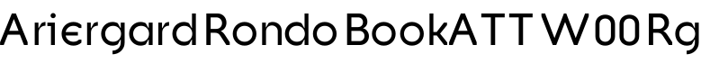 Ariergard Rondo BookATT W00 Rg字体预览图