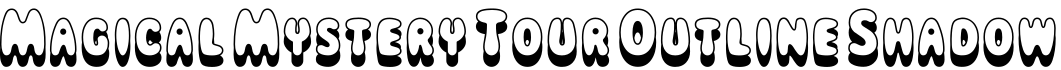 Magical Mystery Tour Outline Shadow字体预览