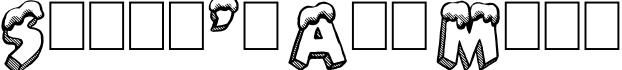 Santa's Air Mail字体预览图