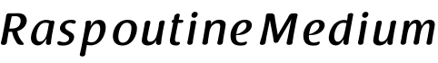 Raspoutine Medium字体预览