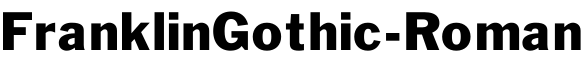 FranklinGothic-Roman字体预览
